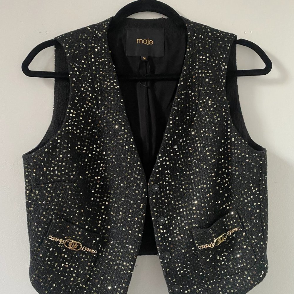 MAJE Sparkle Vest